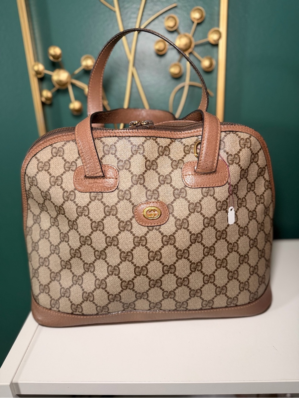 Vintage Gucci GG plus top handle bag